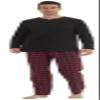 YUSHOW Mens Pajama Set Long Sleeve Henley Neck Button Top Plaid Pants Soft Warm Sleepwear Pjs Set view 1