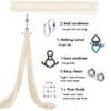 SKYPHAROS 11 Yards Aerial Silks Yoga Swing Set - Aerial Yoga Hammock Kit Anti-Gravity Flying for Fitness, Low/Non Stretch Nylon Tricot Fabric Hardware Included for Dance view 2