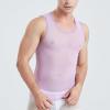 ABAFIP Men's Mesh Sheer Rave Tank Tops Summer Undershirt Semi See Thru Fitted Gym Workout Muscle Vest Purple X-Large view 4