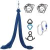 SKYPHAROS 11 Yards Aerial Silks Yoga Swing Set - Aerial Yoga Hammock Kit Anti-Gravity Flying for Fitness, Low/Non Stretch Nylon Tricot Fabric Hardware Included for Dance view 1