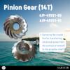 Asaki Gear Set for Yamaha 150-200 hp 6J9-45551-00+6J9-45560-03+6J9-45571-02 14T/28T/28T view 3