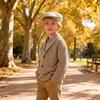 Bienzoe Boys Newsboy Baker Hat: Kids Cotton Linen Golf Outfit Cap Beige 6/8 view 2