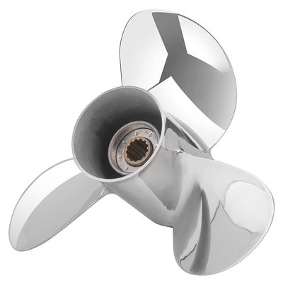 FYMP OEM Upgrade 11/12/13/14/15p Stainless Steel Outboard Boat Propeller for Yamaha Engines 40-60HP,13 Tooth,RH (11 5/8 x 11-G)
