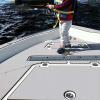 Hzkaicun Fish Ruler for Boat 40" Fish Measuring Ruler with Self-Adhesive Backing EVA Foam Fish Measuring Board for Kayak, Fishing Boat, Cooler Fish Ruler Boat Accessories-Grey view 2