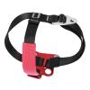 SHYEKYO Climbing Hand Ascender, 120Kg Load Pulley Designed Reduces Wear Foot Ascender Tree Climbing with Reverse Buckle Adjustment Button for Wide Range of Uses(Right Foot Riser/Red) view 2