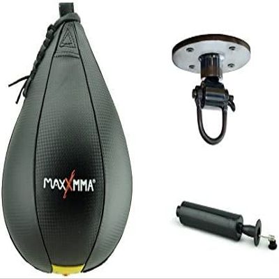 MaxxMMA Speed Bag (10" x 7") and Swivel Bundle