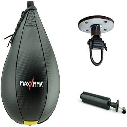MaxxMMA Speed Bag (10" x 7") and Swivel Bundle