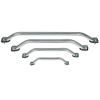 LSXIAO-Wall Art 316 Stainless Steel Ship Handrails, Marine Grade Polishing Flat Tube Grab Handle, Nylon Base for Yacht, Fishing Boat, Speedboat, Ship's Side (Color : Silver, Size : D19-22.9cm) view 2