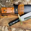 EGKH - 12 inches Blade The Regulator Khukuri - Handmade in Nepal - full tang - Balance water tempered - sharpen ready to use - Horn Handle view 4