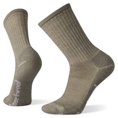 SmartWool Men's Classic Hike Light Cushion Crew Socks, Taupe, Large