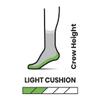 SmartWool Men's Classic Hike Light Cushion Crew Socks, Taupe, Large view 3