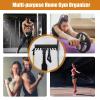 Multi-Purpose Storage Rack Resistance Bands Rack Gym Storage Rack Fitness Bands Rack Heavy Duty Rack for Resistance Bands, Straps, Jump Ropes, Foam Rollers, Chains, Weight Belts, Tools (M-17) view 3