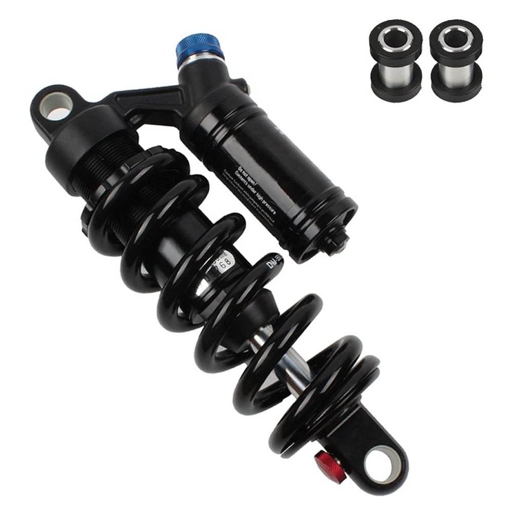 LvTu Mountain Downhill Bike Rear Shock Absorber 190/200/210/220/240mm, DH Air Hydraulic Coil Rear Spring 550lbs Shock (Size : 220mm/8.66 inch)