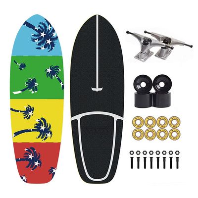 WZFANJIJ Skateboard for Beginners,Longboard Skateboard 7-Ply Canadian Maple Deck, 31" X 8" Complete Skateboard Double Kick Concave Standard Skateboard for Kids Teens & Adults,g