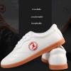 Chinese Traditional Kung Fu Yongchun Martial Arts Shoes Non-Slip De Taekwondo Shoes for Men Women for Daily Training Taichi Shoes,YellowSoleRedLogo-8.5 view 3
