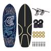 WZFANJIJ Skateboard for Beginners,Longboard Skateboard 7-Ply Canadian Maple Deck, 31" X 8" Complete Skateboard Double Kick Concave Standard Skateboard for Kids Teens & Adults,e view 1