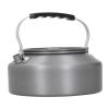 Camping Kettle 1.6L Portable Camping Coffee Tea Pot Outdoor Fishing Hiking Barbecue Kettle Pot (Black Handle) view 1