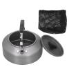 Camping Kettle 1.6L Portable Camping Coffee Tea Pot Outdoor Fishing Hiking Barbecue Kettle Pot (Black Handle) view 2