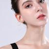 3D Handmade Exaggeration Tassel Metal Light Luxury Simple Line Bow Earrings Elegant Female Ribbon Stud Earrings (3D Metal Tassel Simple Line Bow Ribbon Stud Earrings-Gold) view 2