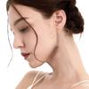 3D Handmade Exaggeration Tassel Metal Light Luxury Simple Line Bow Earrings Elegant Female Ribbon Stud Earrings (3D Metal Tassel Simple Line Bow Ribbon Stud Earrings-Gold) view 3