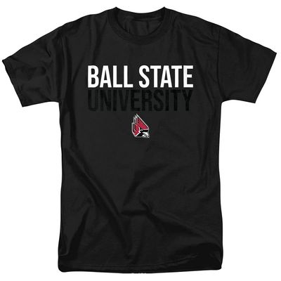 Ball State University Official Stacked Unisex Adult T-Shirt, Stacked, 5X-Large