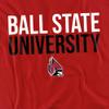 Ball State University Official Stacked Unisex Adult T-Shirt, Stacked, 5X-Large view 3