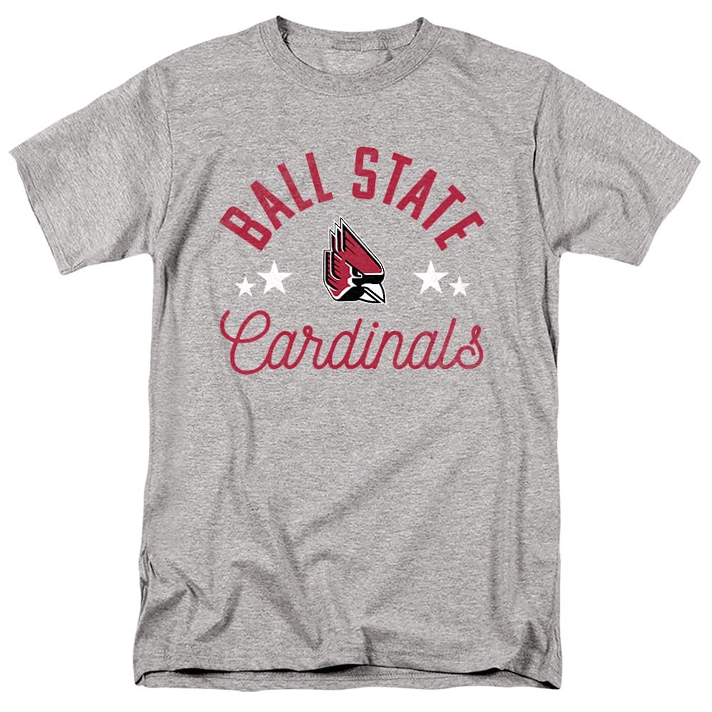 Ball State University Official Cardinals Unisex Adult T-Shirt, Cardinals, 5X-Large
