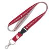 Washington State Cougars WSU Lanyard with Detachable Buckle 1" Width - Heathered/Jersey Print view 1