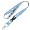 Carolina UNC Tar Heels Lanyard with Detachable Buckle 1" Width - Heathered/Jersey Print view 1