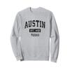 Austin Texas TX Vintage Sports Design Black Design Sweatshirt view 1