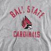 Ball State University Official BSU Cardinals Logo Unisex Adult Pull-Over Hoodie,Athletic Heather, Small view 2