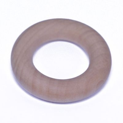 10 Pack Wooden Rings for Paracord/Macrame Projects - Naked Pine 44mm X 10mm - 25mm Openning