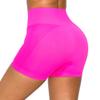ALWAYS Women's Seamless Biker Shorts - High Waisted Yoga Running Athletic Workout Short Pants Neon Pink X-Large view 1