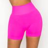 ALWAYS Women's Seamless Biker Shorts - High Waisted Yoga Running Athletic Workout Short Pants Neon Pink X-Large view 2