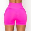 ALWAYS Women's Seamless Biker Shorts - High Waisted Yoga Running Athletic Workout Short Pants Neon Pink X-Large view 4