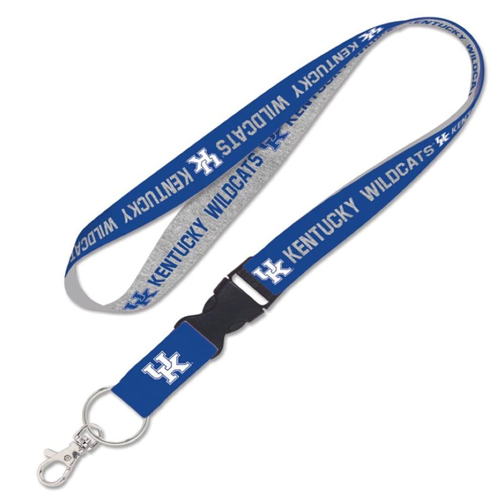 Caseys Kentucky Wildcats Lanyard with Detachable Buckle 1" Width - Heathered/Jersey Print