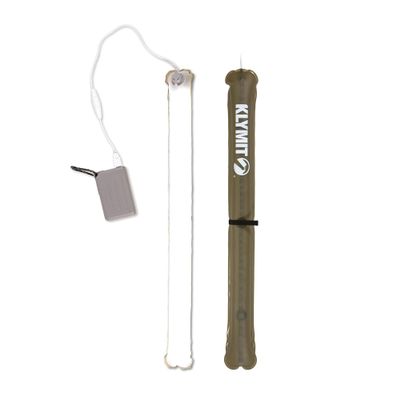 Klymit Everglow LED Light Tube, Inflatable Camping Lantern with Dimmable Super-Bright USB Light with Carabiner Loop and Magnetic Attachment