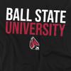 Ball State University Official Stacked Unisex Adult T-Shirt, Black, 5X-Large view 2