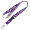 Caseys Louisiana State University LSU Tigers Lanyard with Detachable Buckle 1" Width - Heathered/Jersey Print view 1