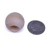 50 Pack Wooden Beads for Paracord/Macrame Projects - Naked Pine 3/4'' - 3/8" Openning view 2