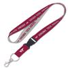 Caseys Virginia Tech University Hokies Lanyard with Detachable Buckle 1" Width - Heathered/Jersey Print view 1