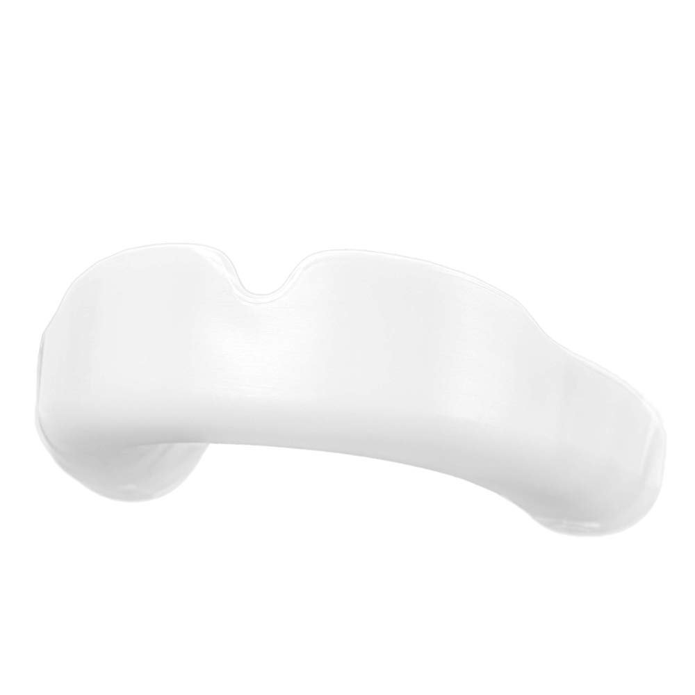 GuardLab APEX Lite Sports Mouthguard for Football, Basketball, Boxing, Wrestling, Soccer, BJJ, Hockey, MMA | Adults & Youth | Pre-Indented for a Precise Fit | Case Included (APEX LITE, Large White)