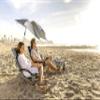Sport-Brella Beach Chair with UPF 50+ Adjustable Umbrella, Midnight Blue view 2