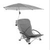 Sport-Brella Beach Chair with UPF 50+ Adjustable Umbrella, Grey view 1