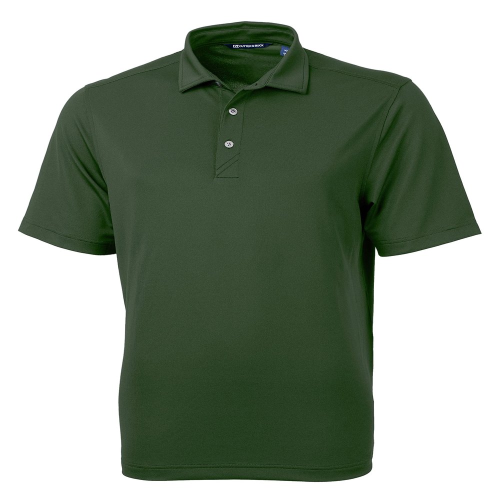 Cutter & Buck Men's Short Sleeve Virtue Eco Pique Recycled Polo Shirt, Hunter, XLarge
