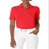 Cutter & Buck Ladies Short Sleeve Virtue Eco Pique Recycled Polo Shirt, Red, XLarge view 1