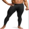 TSLA Men's Compression Pants - Cool Dry Athletic Sports Workout Running Tights Leggings Baselayer, Hyper Control Pants Black, 3X-Large view 2