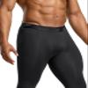 TSLA Men's Compression Pants - Cool Dry Athletic Sports Workout Running Tights Leggings Baselayer, Hyper Control Pants Black, 3X-Large view 4