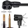 GOBKO Bike Pump with Gauge,Bicycle Floor Pump for Presta and Schrader Valves Bike Tire Pumps Inflator High Pressure 160PSI & 11BAR Portable Air Pump for Road Bike Car MTB Sports Balls view 2