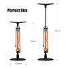 GOBKO Bike Pump with Gauge,Bicycle Floor Pump for Presta and Schrader Valves Bike Tire Pumps Inflator High Pressure 160PSI & 11BAR Portable Air Pump for Road Bike Car MTB Sports Balls view 3
